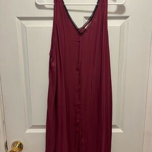 LOGO by Lori Goldstein Plum Top with Black Trim